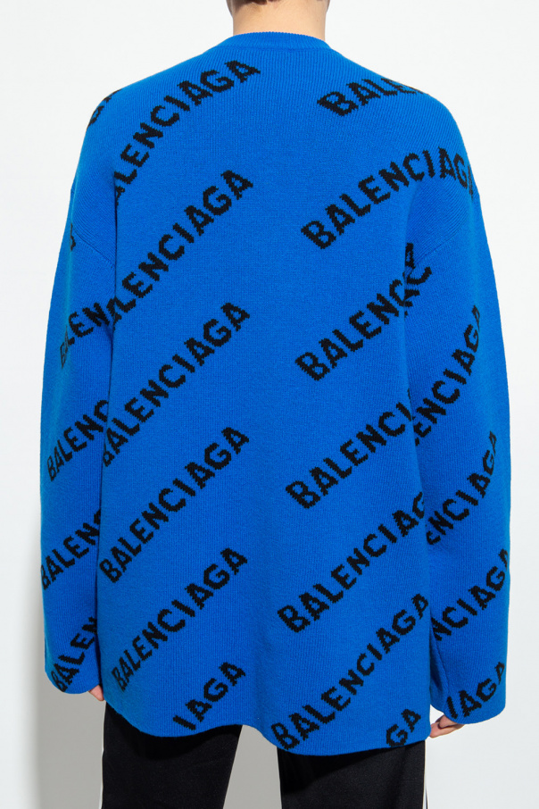 Blue balenciaga crewneck sale